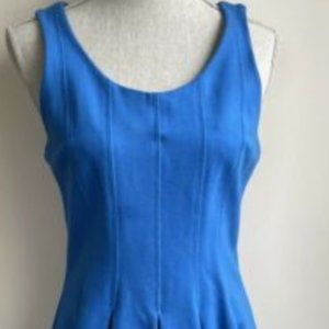 Jcrew Royal Blue Pleated Flare Dress Sz 10 NWOT